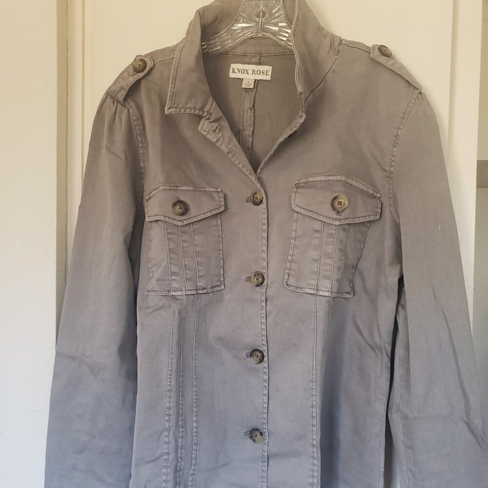 Knox Rose Grey Jacket Size Large
